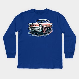 Chevy Bel Air Kids Long Sleeve T-Shirt